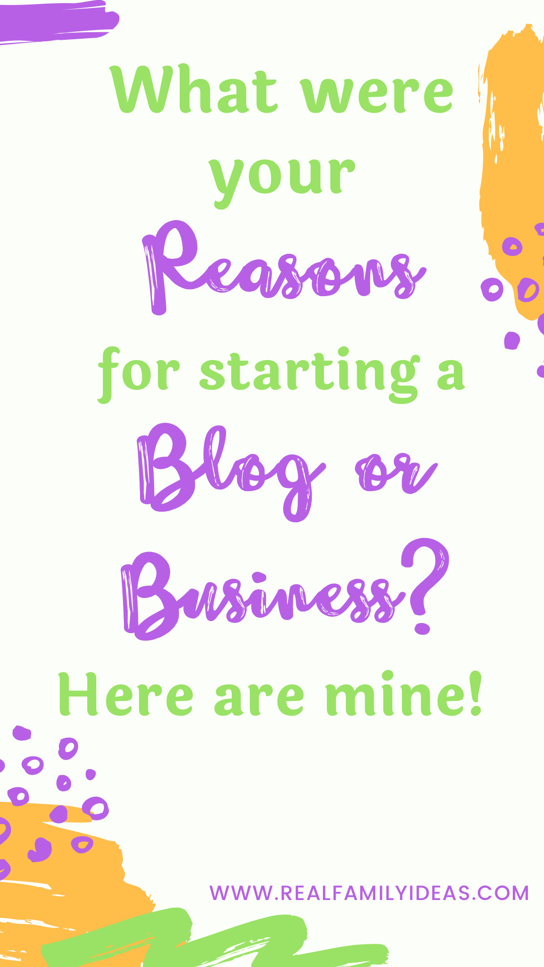 Reasons for Starting a mom blog 