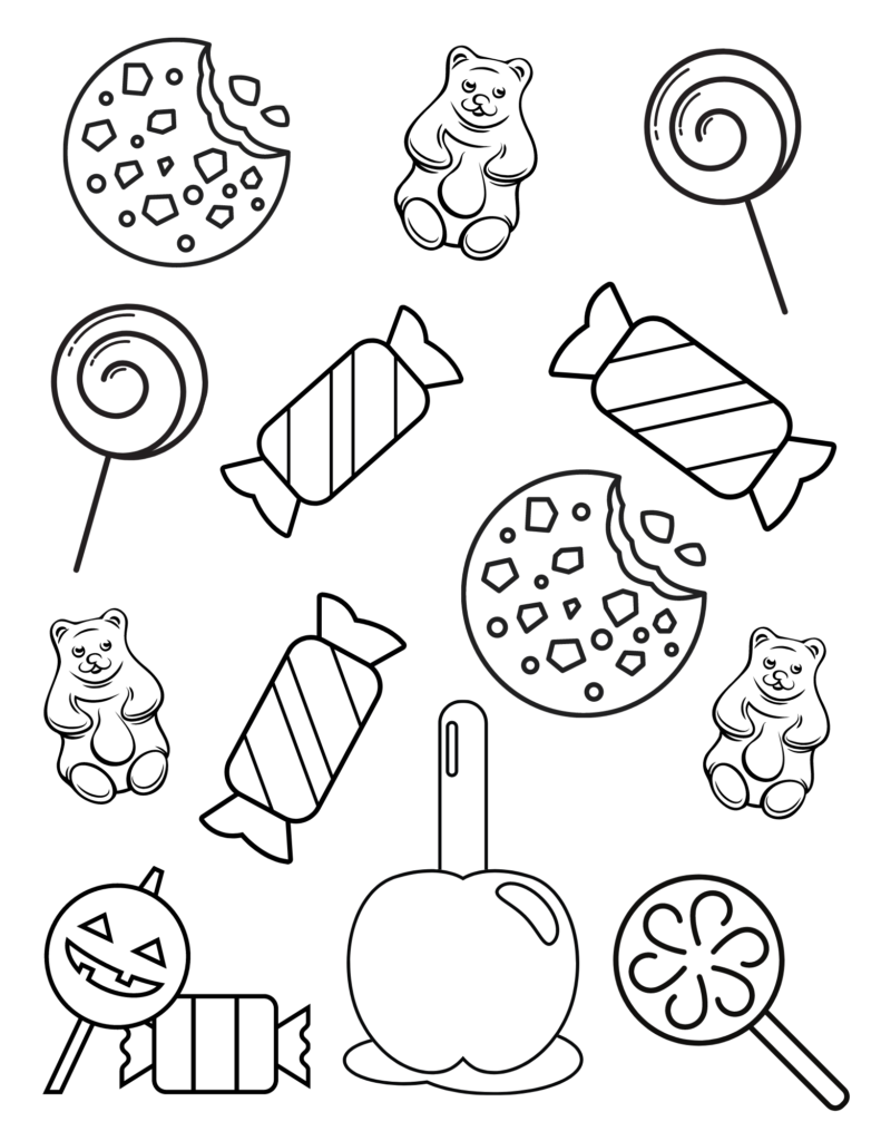 candy coloring page
