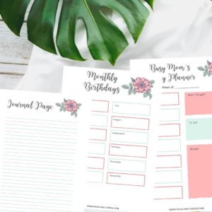 busy mom's planner printable